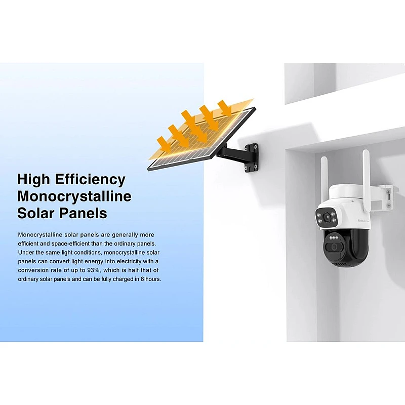 VSTARCAM smart ηλιακή κάμερα BG622DR dual lens 2MP 4G SD PTZ IP66