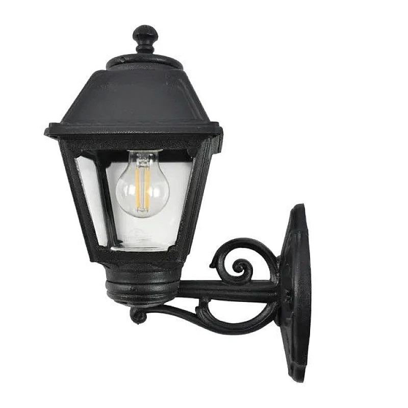Fumagalli Bisso/Mary φαναράκι επιτοίχιο εξωτερικού χώρου μαύρο 4πλευρο IP55 145-26030
