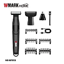 WMARK NG-BT003 Σετ Επαναφορτιζόμενης Κουρευτικής Μηχανής Μαύρο