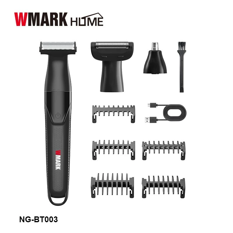 WMARK NG-BT003 Σετ Επαναφορτιζόμενης Κουρευτικής Μηχανής Μαύρο
