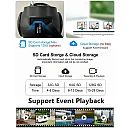 V380 smart ηλιακή κάμερα D06 dual lens, 6MP, 4G, PTZ, SD, IP65
