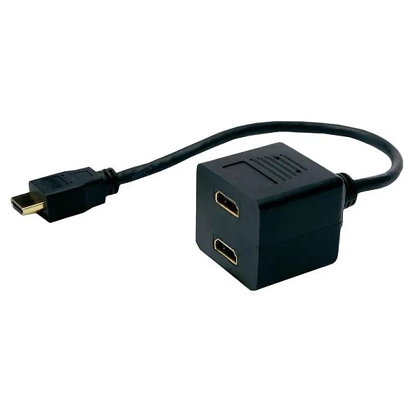 POWERTECH HDMI splitter CAB-H053 2 σε 1 μαύρο