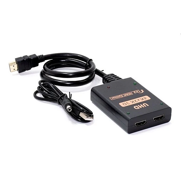 POWERTECH HDMI splitter CAB-H173 1-in σε 2-out 4K/30Hz HDR/HDCP μαύρο