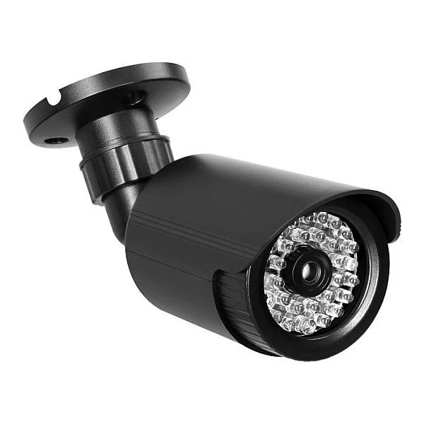 Dummy κάμερα ασφαλείας CCTV με LED επιτοίχια με τροφοδοσία 2×AA Μαύρη CD-8/B Virone