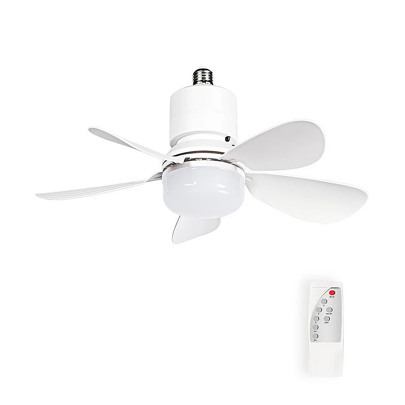 Ανεμιστήρας 42cm με Φωτιστικό και Τηλεχειριστήριο Λευκός βιδωτό σε Ε27 FANLUX-B5 2027730 VITO