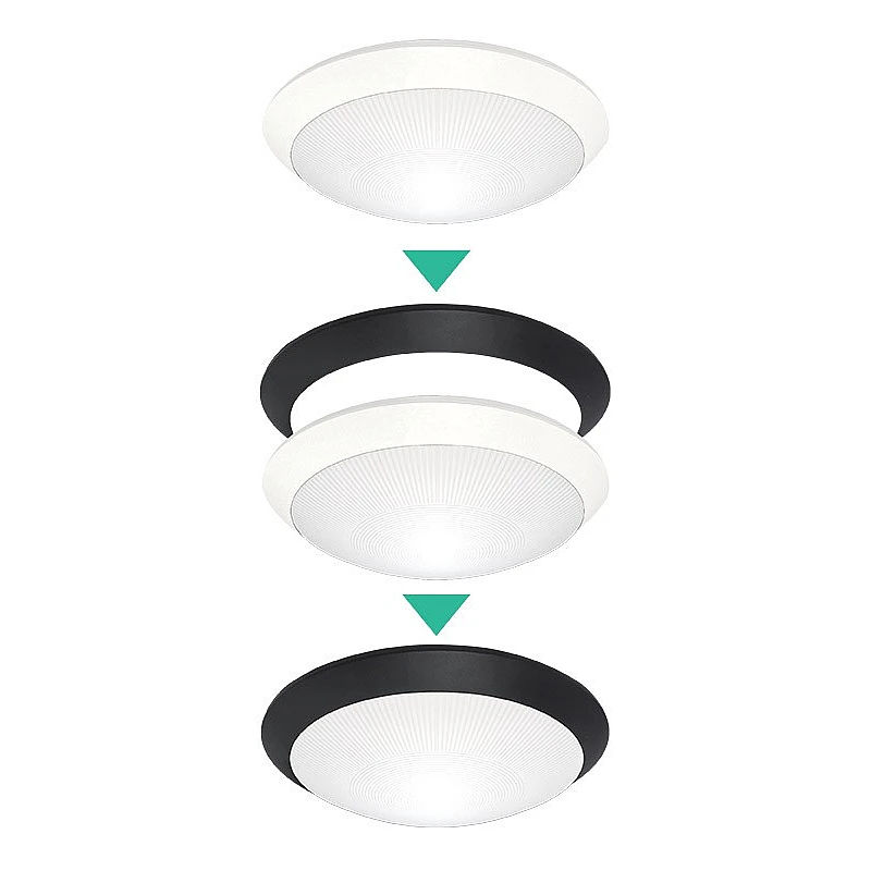 Φωτιστικό πλαφονιέρα εξωτερικού χώρου E27 2in1 Μαύρο ή Λευκό JULIA 2027800 VITO