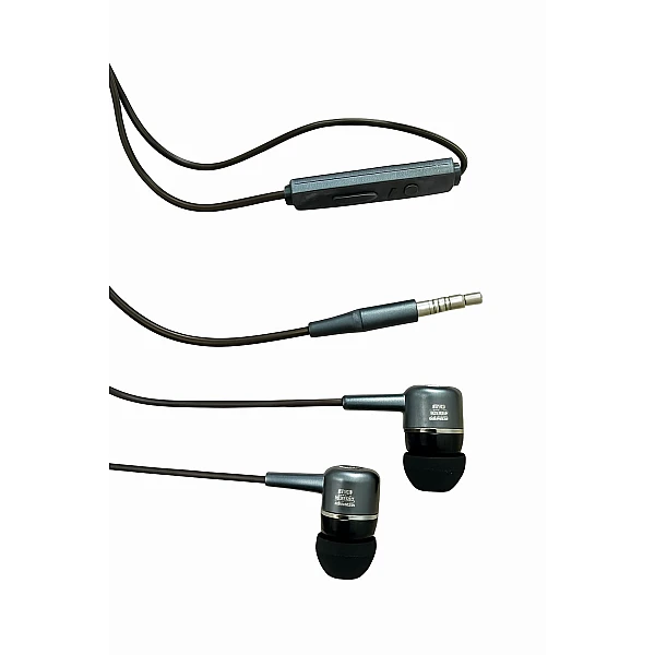 HY-K108 Handsfree Ακουστικά Stereo earphone με μικρόφωνο γκρι OEM