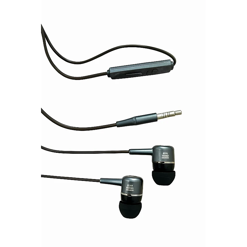 HY-K108 Handsfree Ακουστικά Stereo earphone με μικρόφωνο γκρι OEM