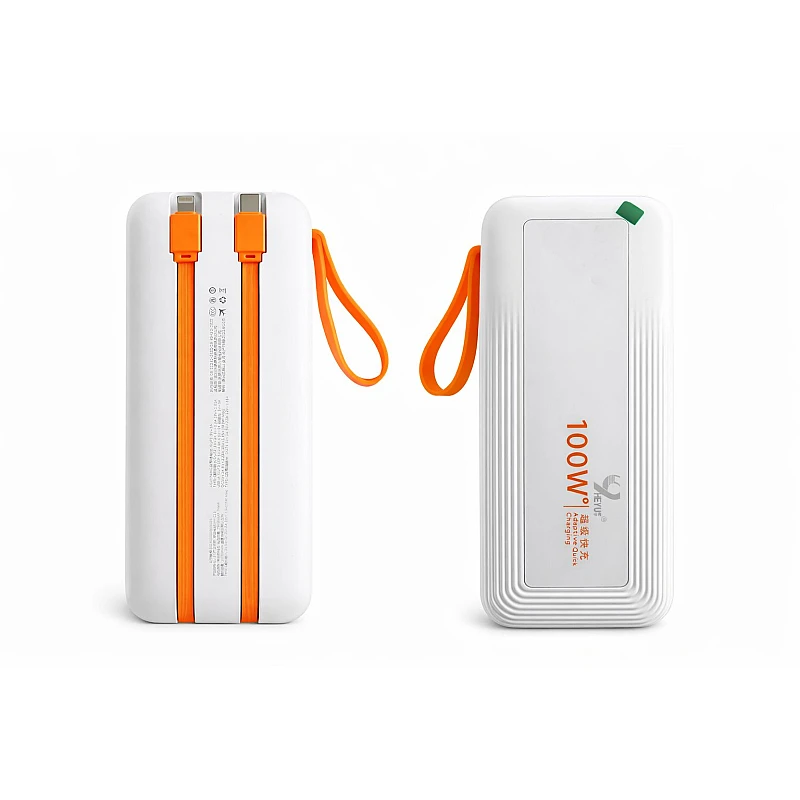 Power Bank 20000mAh με USB, Type C/Lightning/Micro και 2 ενσωματωμένα καλώδια HY-C15 OEM