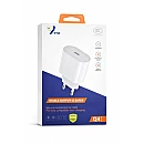 Q4 Mini PD Ταχυφορτιστής για smartphone 5V/2.4A με Type-C Λευκός Χωρίς Καλώδιο