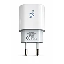 Q4 Mini PD Ταχυφορτιστής για smartphone 5V/2.4A με Type-C Λευκός Χωρίς Καλώδιο