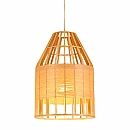 Φωτιστικό Οροφής Κρεμαστό 1xΕ27 Φ400X400 ξύλινο ARTE ILLUMINA 144-30006 Eurolamp