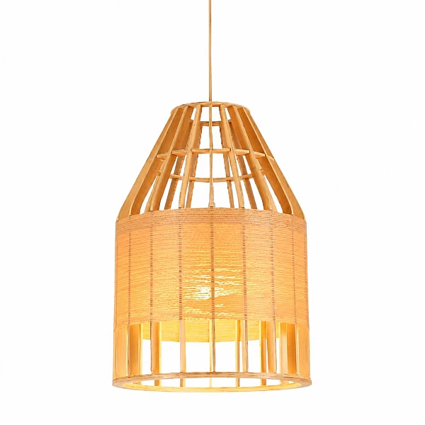Φωτιστικό Οροφής Κρεμαστό 1xΕ27 Φ400X400 ξύλινο ARTE ILLUMINA 144-30006 Eurolamp