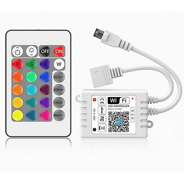 Led strip Controller RGB Wi-Fi Music με Τηλεχειριστήριο 144W 104043 OEM