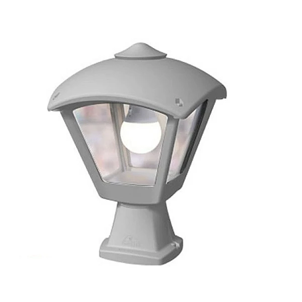 Fumagalli Disma Roby Φαναράκι επιδαπέδιο εξωτερικού χώρου Γκρι 4πλευρο 196x290mm IP55 T20.114.000.LXE27