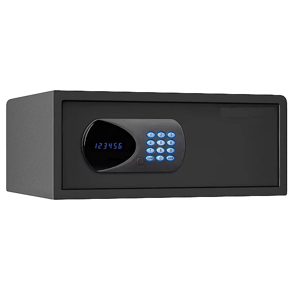 Χρηματοκιβώτιο Ξενοδοχείου Laptop με Ψηφιακό Κλείδωμα και Κλειδί  420X360X190mm Μαύρο 8BC OEM