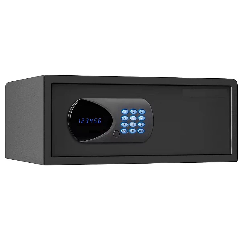Χρηματοκιβώτιο Ξενοδοχείου Laptop με Ψηφιακό Κλείδωμα και Κλειδί  420X360X190mm Μαύρο 8BC OEM