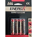 ENERGX Αλκαλική Μπαταρία LR3/1.5V AAA 4 τεμάχια LR03/AAA-4B