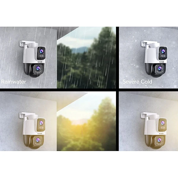 Tenda CH9-WCA IP Dual Κάμερα Παρακολούθησης Wi-Fi Full HD+ 6MP Αδιάβροχη με Αμφίδρομη Επικοινωνία και Φακό 4mm