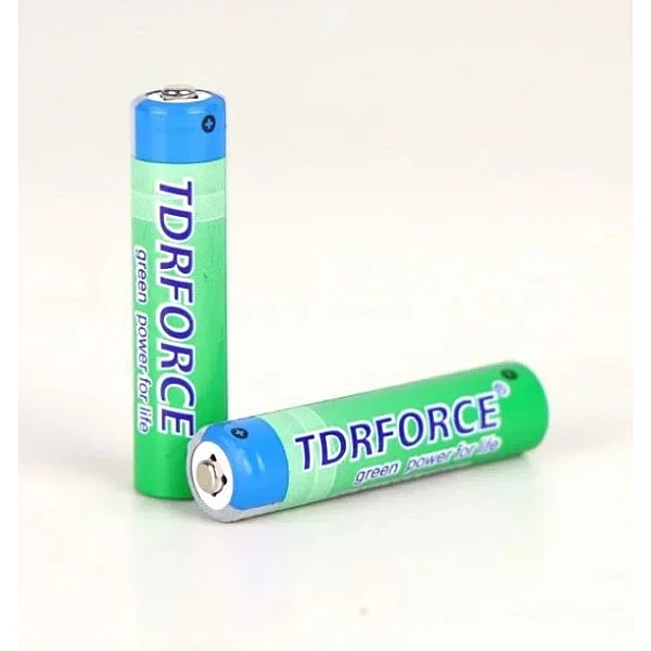 TDRFORCE Μπαταρία Επαναφορτιζόμενη Ni-MH AAA 1000mAh 2 Τεμάχια HR03-2S
