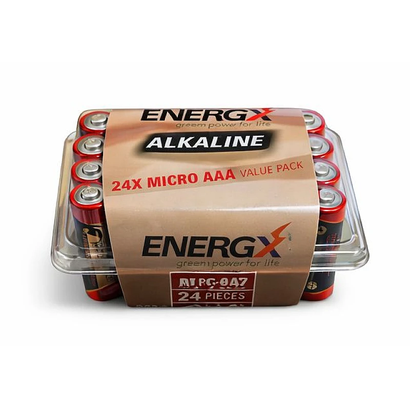 ENERGX Αλκαλική Μπαταρία LR3/1.5V ΑΑA 24 τεμάχια LR3/AAA-24PCS-13