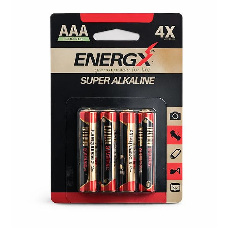 ENERGX Αλκαλική Μπαταρία LR3/1.5V AAA 4 τεμάχια LR03/AAA-4B
