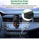 VegGieg V-UB505 Bluetooth Transmitter Receiver 2-in-1 έξοδος AUX 3.5mm και USB-C με Ενσωματωμένο Μικρόφωνο Μαύρο