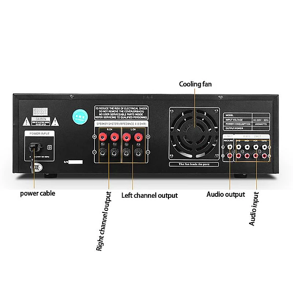 500S Στερεοφωνικός Ενισχυτής USB/SD/MP3 και Bluetooth HKUIKKE