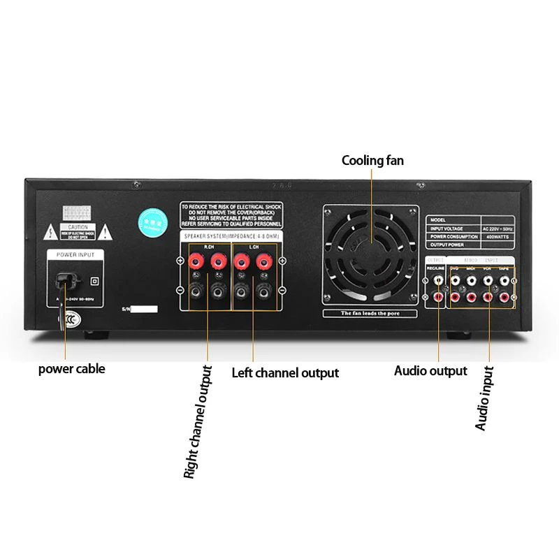 500S Στερεοφωνικός Ενισχυτής USB/SD/MP3 και Bluetooth HKUIKKE