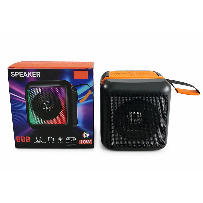 Φορητό Ηχείο Bluetooth Electro Line 889 10W με RGB LED Φωτισμό και TWS OEM