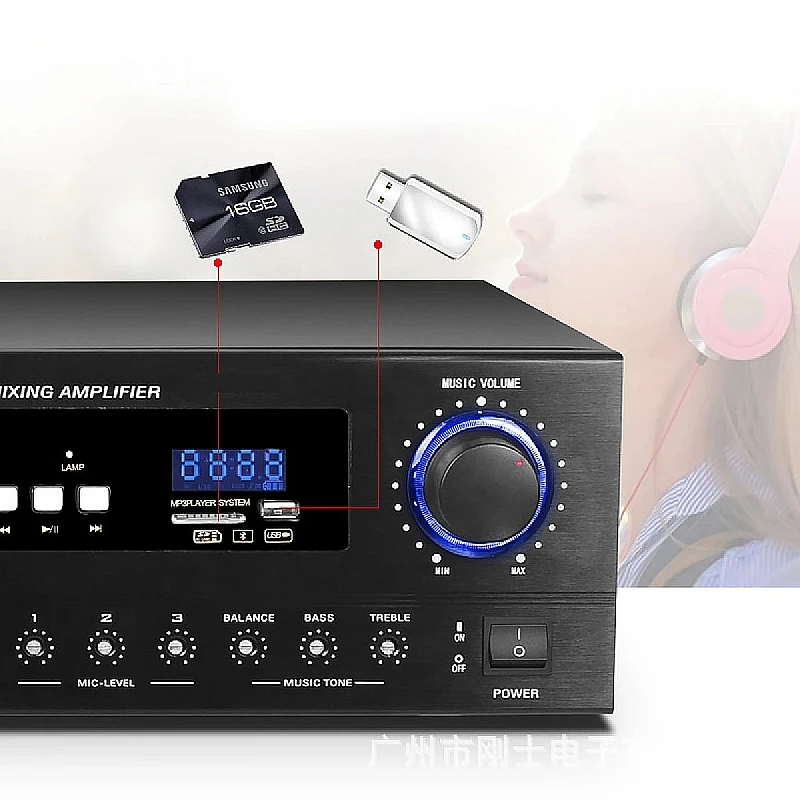 500S Στερεοφωνικός Ενισχυτής USB/SD/MP3 και Bluetooth HKUIKKE
