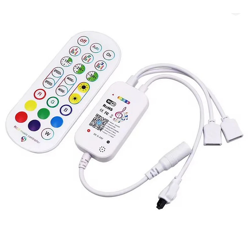 Led strip Controller RGB Wi-Fi Music με Τηλεχειριστήριο 144W WX300P OEM