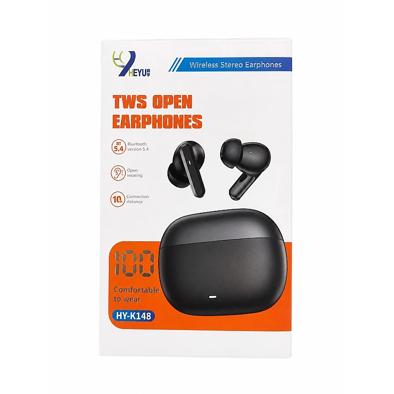 TWS HY-K148 Earbud Bluetooth Handsfree Ακουστικά με Θήκη Φόρτισης μπεζ-χρυσό OEM