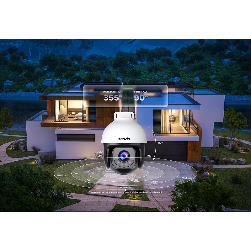 Tenda CH7-WCAV2 5MP IP Κάμερα Παρακολούθησης Wi-Fi 6 AI Smarter Safeguard