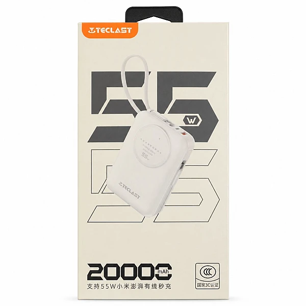 TECLAST Powerbank C20 Pro 55W 77Wh 20000mAh White