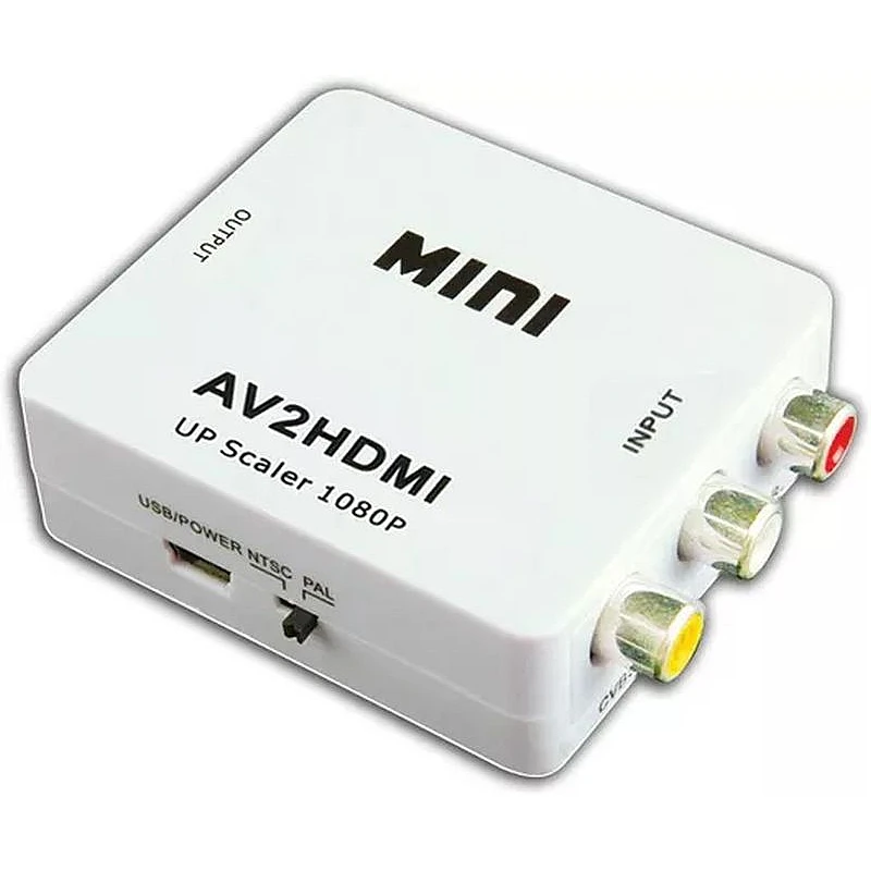 Μίνι μετατροπέας(Converter) από AV σε Έξοδο HDMI full HD λευκό 11.2.22 Μίνι μετατροπέας(Converter) από AV σε Έξοδο HDMI full HD λευκό 11.2.22