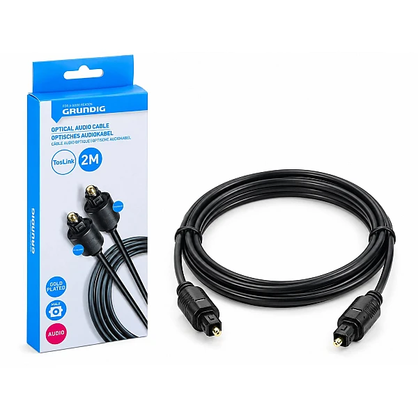 GRUNDIG 47225 Καλώδιο ήχου οπτικής ίνας TosLink male σε TosLink male 2m