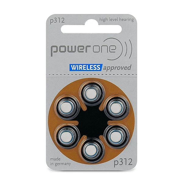 Varta μπαταρίες ακουστικών Βαρηκοΐας 312 Power One SAB 1,45V blister 6 τεμαχίων