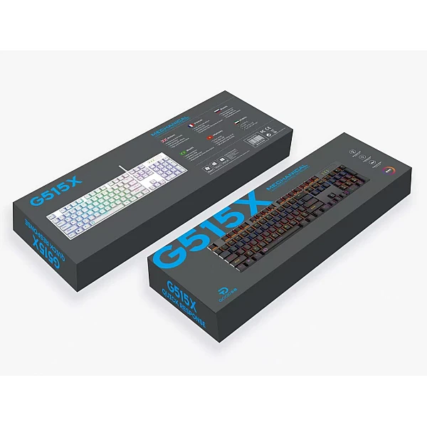 YILIMA G515X Ενσύρματο Μηχανικό GAMING Φωτιζόμενο Πληκτρολόγιο Αγγλικό US OEM 