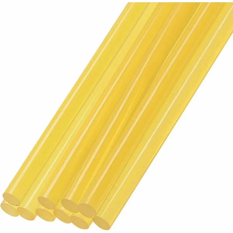 Ράβδοι σιλικόνης 11/300mm για Πιστόλι Σιλικόνης Κίτρινοί 50163 10τεμάχια