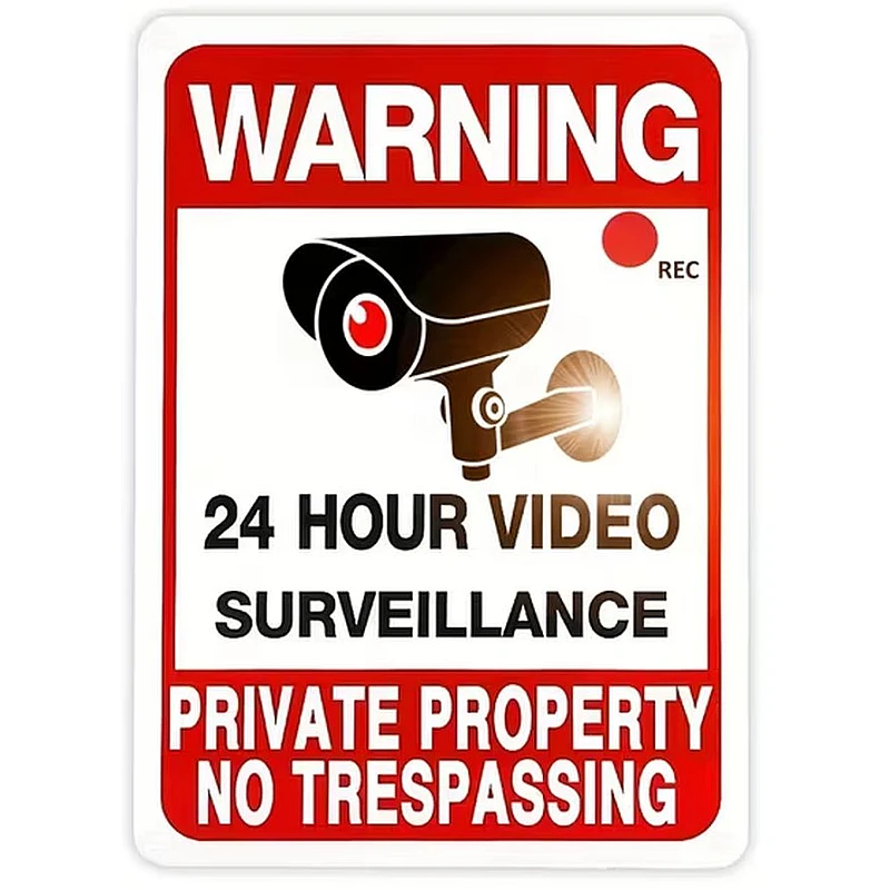 Προειδοποιητική Πινακίδα Παρακολούθησης - Βιντεοσκόπησης Χώρου PVC 400mmx300mm  ENG-29142 OEM 