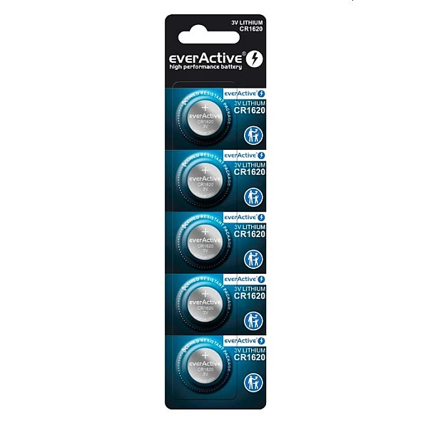 EverActive μπαταρία λιθίου 3V CR1620 πακέτο 5 μπαταριών