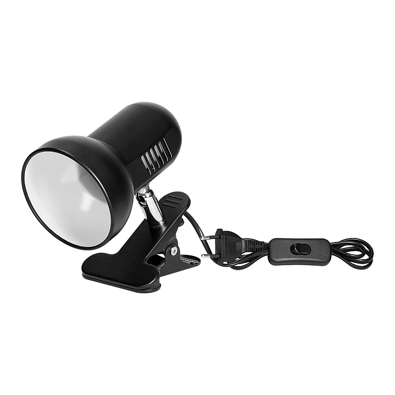 Φωτιστικό γραφείου μεταλλικό με πιάστρα μαύρο E27 CANARD DL-20/B ORNO-Virone