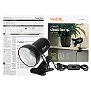 Φωτιστικό γραφείου μεταλλικό με πιάστρα μαύρο E27 CANARD DL-20/B ORNO-Virone