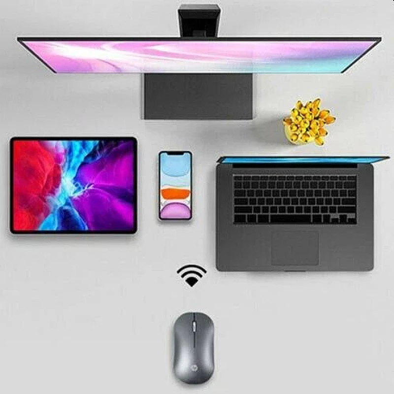 HP DM10 Ασύρματο ποντίκι 2.4GHz 1600 dpi Γκρι