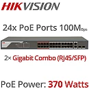 DS-3E1326P-EI HIKVISION 24 Ports 10/100M PoE Switch Smart Managed DS-3E1326P-EI HIKVISION 24 Ports 10/100M PoE Switch Smart Managed