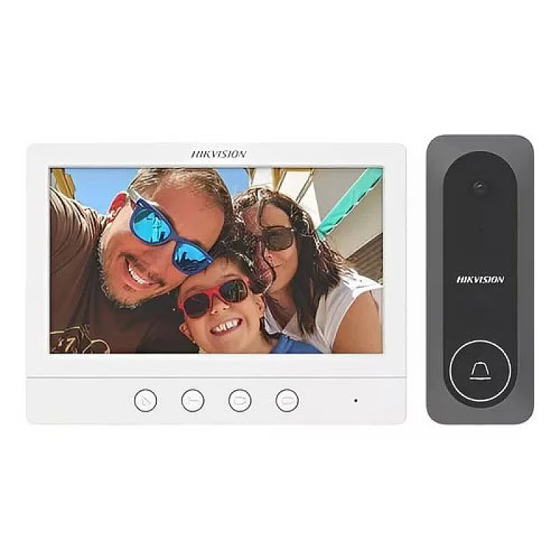 HIKVISION Έγχρωμο Κιτ Θυροτηλεόρασης 4 Καλωδίων με μπουτονιέρα και οθόνη DS-KIS212 HIKVISION Έγχρωμο Κιτ Θυροτηλεόρασης 4 Καλωδίων με μπουτονιέρα και οθόνη DS-KIS212