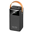 Power Bank 60000mAh με 3 USB, Type C/Lightning/Micro και 2 ενσωματωμένα καλώδια εξόδου Type C/Lightning DX101S OEM