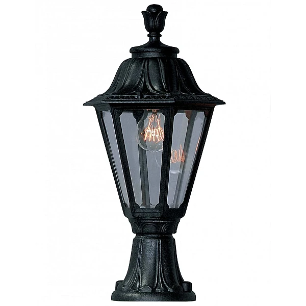 Fumagalli Minilot Rut Φαναράκι επιδαπέδιο εξωτερικού χώρου Μαύρο 6πλευρο 260x530mm IP55 E26.111.000.AXE27