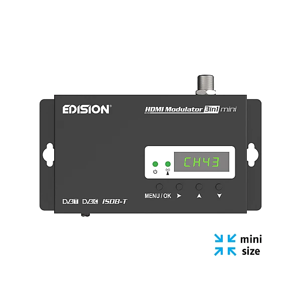 EDISION 3in1 Ψηφιακός HDMI Μονοκάναλος Διαμορφωτής mini (Modulator)